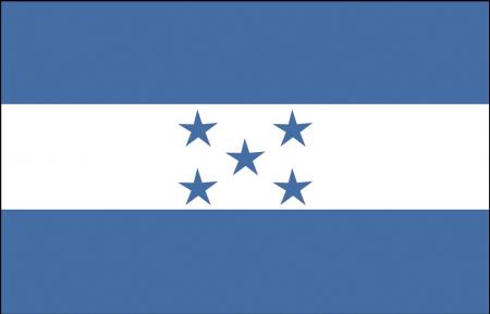 Länderfahne Stockländerfahne - Honduras - Gr. ca. 40x30cm - 77063 - Schwenkflagge