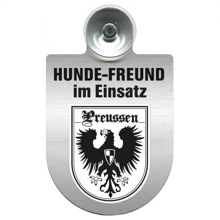Einsatzschild Windschutzscheibe incl. Saugnapf - Hundefreund im Einsatz - 309359