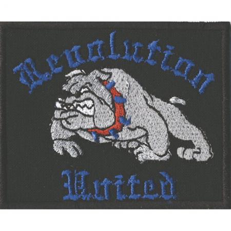 Aufnäher - Hund Bulldoge - 03261 - Gr. ca. 5 x 5 cm - Patches Stick Applikation