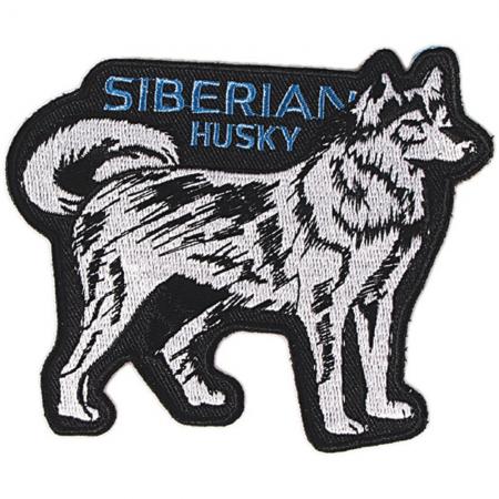 Aufnäher - Siberian Husky - 04519 - Gr. ca. 11 x 9 cm - Patches Stick Applikation