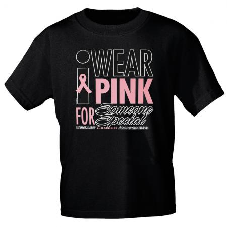 T-Shirt mit Print  | Wear Pink ..Someone Special | 12167 | Gr. schwarz / XL