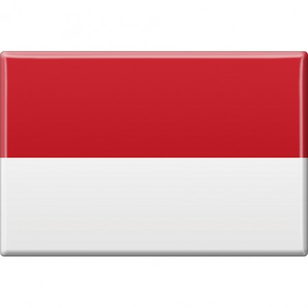Kühlschrankmagnet - Länderflagge Indonesien - Gr.ca 8x5,5 cm - 38047