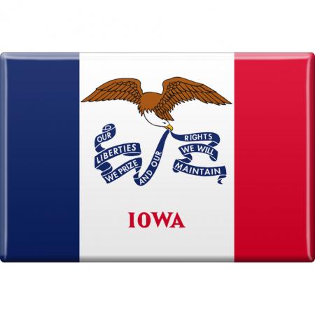 MAGNET - US-Bundesstaat Iowa - Gr. ca. 8 x 5,5 cm - 37115 - Küchenmagnet