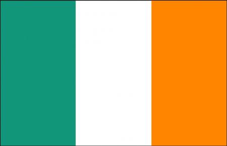 Autoscheibenfahne - Irland - Gr. ca. 40x30cm - 78030 - Autofahne - Länderflagge mit Klemmstab