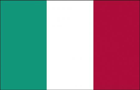 Flagge Stockländerfahne - Italien - Gr. ca. 40x30cm - 77070 - Schwenkfahne Dekoflagge
