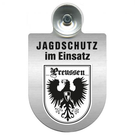 Einsatzschild Windschutzscheibe incl. Saugnapf - Jagdschutz im Einsatz- 309368-19 - Region Preussen