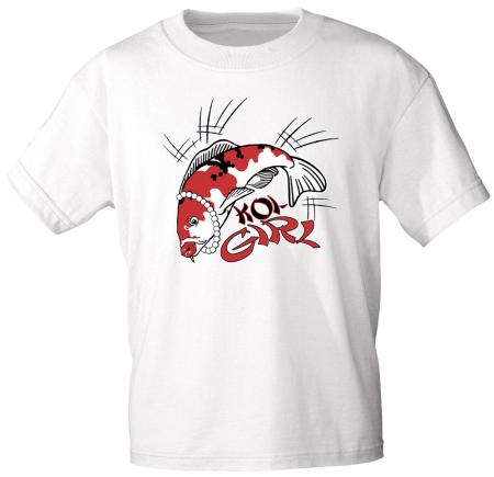 Kinder T-Shirt mit Print - KOI GIRL - KO107 weiß - Gr. 98-164