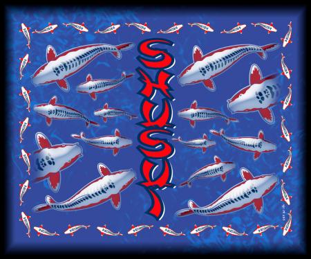 Mousepad mit Motiv - Koi Shusui - Gr. ca. 24 x 20cm - K0215