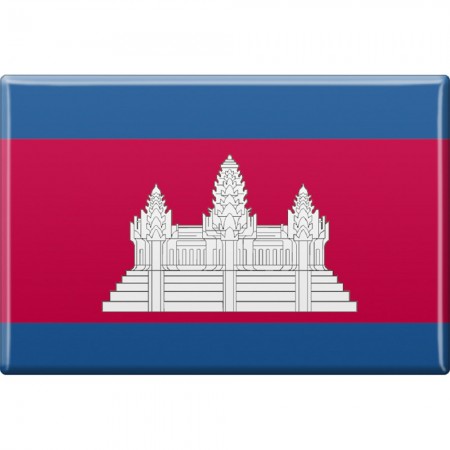 Kühlschrankmagnet - Länderflagge Kambodscha - Gr.ca. 8x5,5 cm - 38055 - Magnet