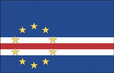 Hissflagge Stockländerfahne - Kap Verde - Gr. ca. 40x30cm - 77078 - Schwenkfahne
