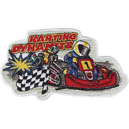 AUFNÄHER – Karting Dynamite - 04764 - Gr. ca. 11 x 6 cm - Patches Stick Applikation