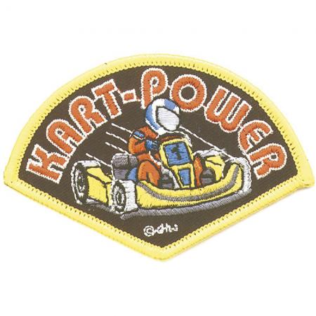 AUFNÄHER – Kart-Power -  04797 - Gr. ca. 9 x 6,5 cm - Patches Stick Applikation