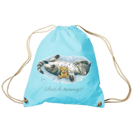 Sporttasche Turnbeutel Trend-Bag Print Cat Katze i don´t do mornings - KA070/2