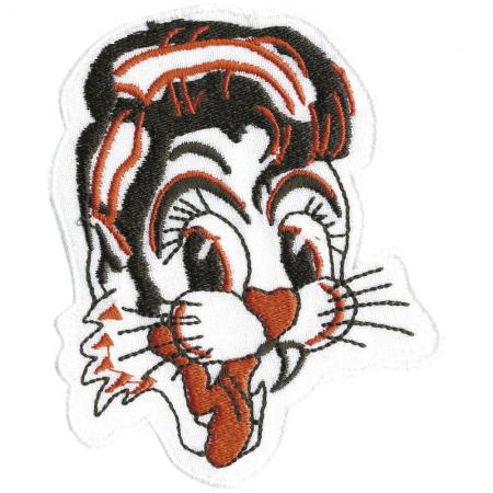 AUFNÄHER Patches - Katzengesicht Katze Cartoon - 02019 Gr. ca. 8cm x 8cm