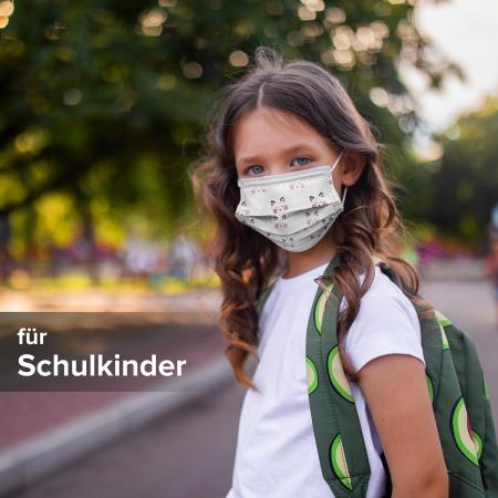 6x Kinder OP-Maske Typ IIR, Kätzchen Kitty, hergestellt in Deutschland