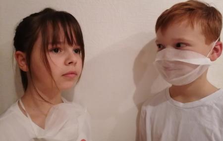 10x Kindermaske, Maske für Kinder - softig & weich in Weiß