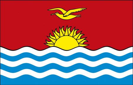 Dekofahne - Kiribati - Gr. ca. 150 x 90 cm - 80083- Deko-Länderflagge