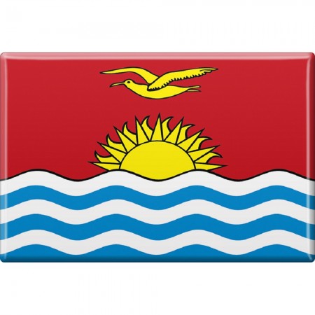 Kühlschrankmagnet - Länderflagge Kiribati - Gr.ca. 8x5,5 cm - 38062 - Magnet