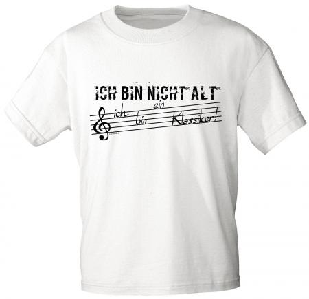 T-Shirt unisex mit Print - Ich bin nicht alt ich bin ein Klassiker - 10686 weiß - Gr. S-XXL