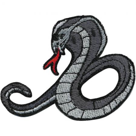 Aufnäher Patches Applikation - Schlange Kobra - 03166 Gr. ca. 9 x 6 cm
