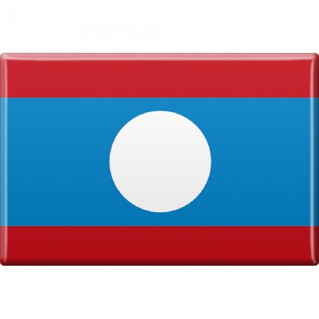 Küchenmagnet - Länderflagge Laos - Gr.ca. 8x5,5 cm - 38067 - Magnet