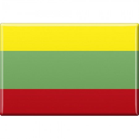 Küchenmagnet - Länderflagge Litauen - Gr.ca. 8x5,5 cm - 38072 - Magnet