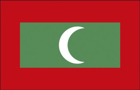 Stockländerfahne - Malediven - Gr. ca. 40x30cm - 77100 - Flagge Länderfahne