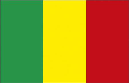 Stockländerfahne - Mali - Gr. ca. 40x30cm - 77101 - Länderflagge Fahne