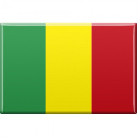 Kühlschrankmagnet - Länderflagge Mali - Gr.ca. 8x5,5 cm - 38078 - Magnet