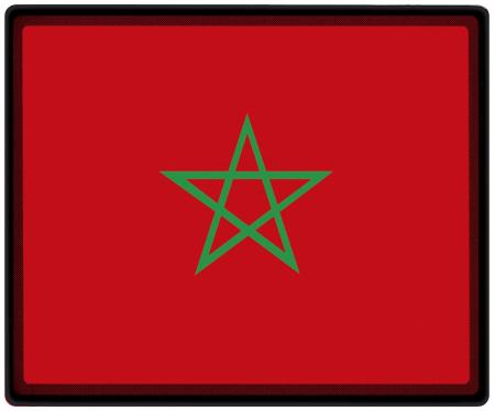 Mousepad Mauspad mit Motiv - Marokko Fahne Fußball Fußballschuhe - 82103 - Gr. ca. 24  x 20 cm
