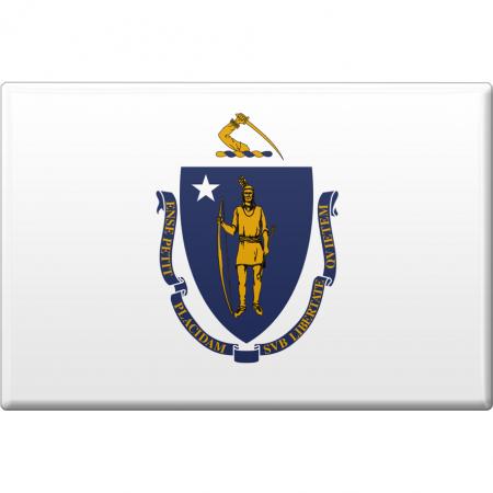 MAGNET - US-Bundesstaat Massachusetts - Gr. ca. 8 x 5,5 cm - 37121 - Küchenmagnet
