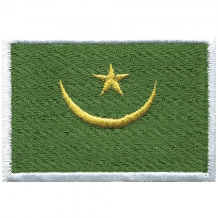 Aufnäher Länderflagge - Mauretanien - 20432 Gr. ca. 8 x 5cm
