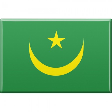 Kühlschrankmagnet - Länderflagge Mauretanien - Gr.ca. 8x5,5 cm - 38081 - Magnet