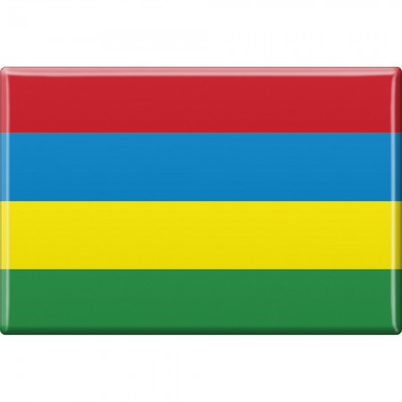 Kühlschrankmagnet - Länderflagge Mauritius - Gr.ca. 8x5,5 cm - 38082 - Magnet