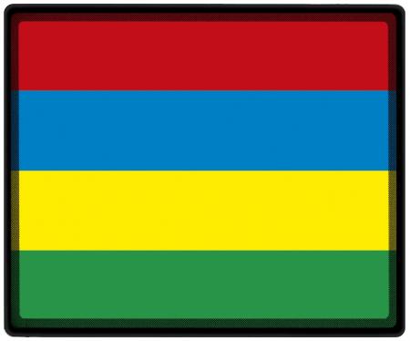 Mousepad Mauspad mit Motiv - Mauritius Fahne Fußball Fußballschuhe - 82105 - Gr. ca. 24  x 20 cm