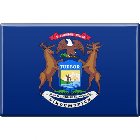 MAGNET - US-Bundesstaat Michigan - Gr. ca. 8 x 5,5 cm - 37122 - Küchenmagnet
