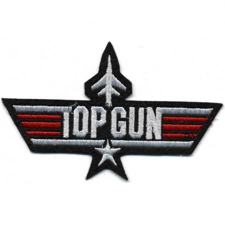 Aufnäher - TOP GUN - 00675 - Gr. ca. 13 x 8 cm - Patches Stick Applikation