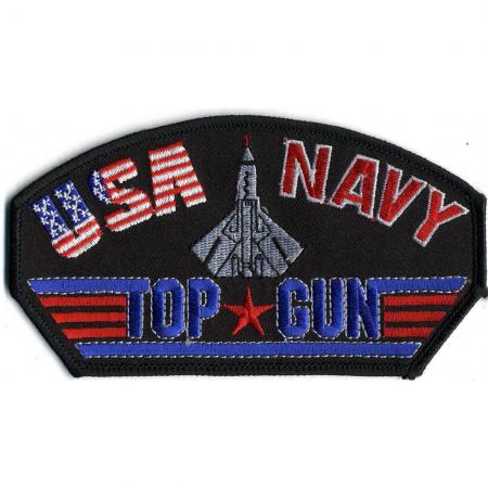 Aufnäher - USA NAVY Top Gun - 00677 - Gr. ca. 14cm x 7,5cm