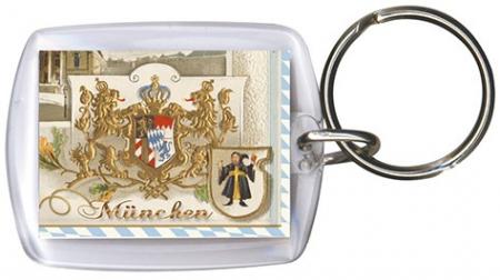 Schlüsselanhänger - München Bayern - Gr. ca. 60x40mm - 13234