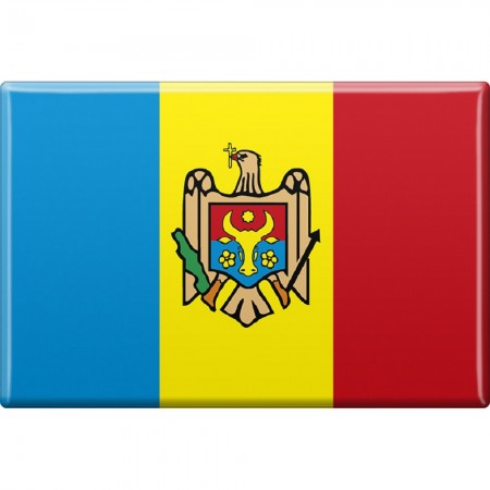 Kühlschrankmagnet - Länderflagge Moldawien - Gr.ca. 8x5,5 cm - 38085 - Magnet