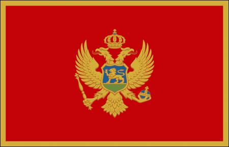 Länderflagge - Montenegro - Gr. ca. 40x30cm - 77112 - Stockländerfahne