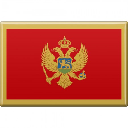 Kühlschrankmagnet - Länderflagge Montenegro - Gr.ca. 8x5,5 cm - 38088 - Magnet