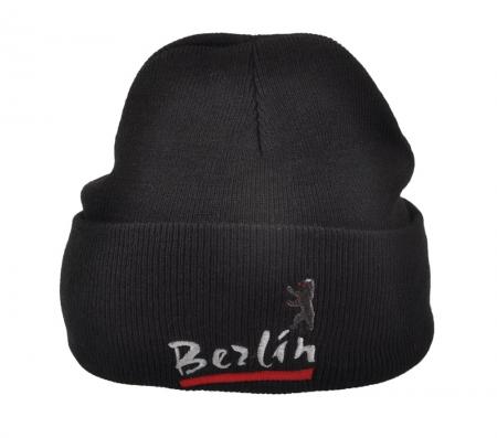 Hip-Hop Mütze mit Einstickung - Berlin - 54299 Schwarz