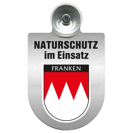 Einsatzschild Windschutzscheibe incl. Saugnapf - Naturschutz im Einsatz - 393826 - Region Franken