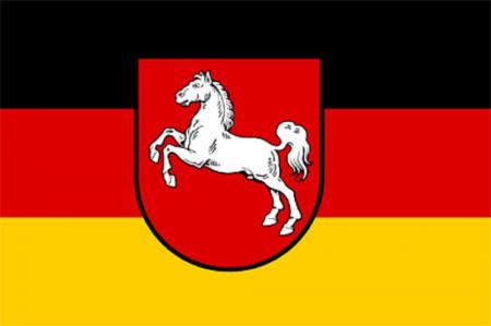 Dekofahne Flagge - Niedersachen - Gr. ca. 150 x 90 cm - 24060