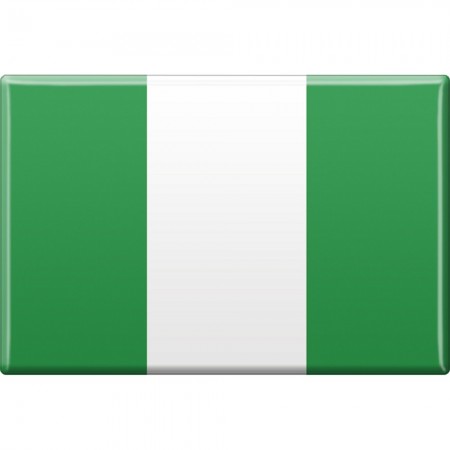 Kühlschrankmagnet - Länderflagge Nigeria - Gr.ca. 8x5,5 cm - 38096 - Magnet