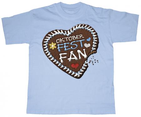 Kinder T-Shirt mit Motivdruck - Oktoberfest-Fan - 08282 hellblau - Gr. 122/128