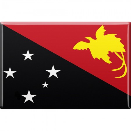 Kühlschrankmagnet - Länderflagge Papua-Neuguinea - Gr.ca. 8x5,5 cm - 37803 Magnet
