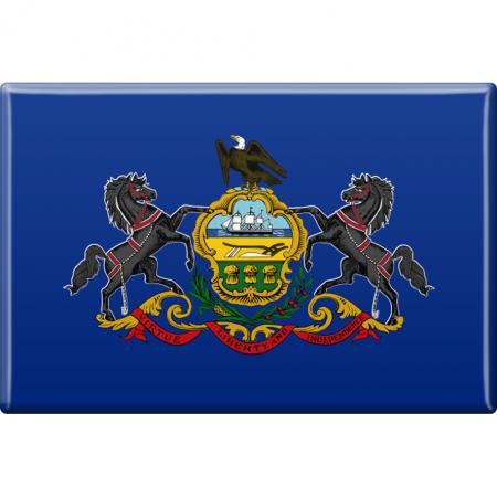 Magnet - US-Bundesstaat Pennsylvania - Gr. ca. 8 x 5,5 cm - 37138 - Küchenmagnet