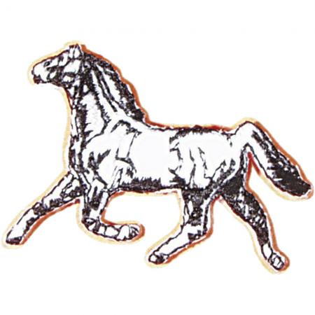Aufnäher - Pferd - 02112 - Gr. ca. 2 x 5 cm - Patches Stick Applikation